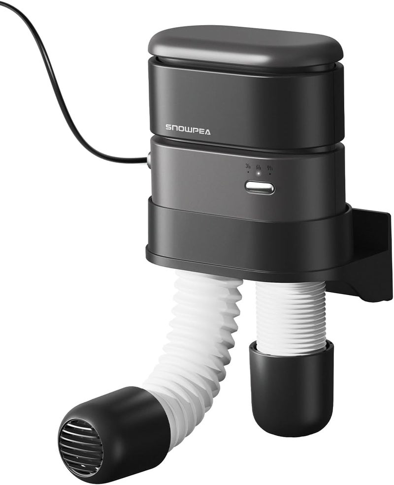 Snowpea Shoe Dryer,Ski Boot Dryer with Fan Heater,11.8in Extendable Hoses,Rapid Drying,3/6/9 Hour Timer, Portable, Compact - Image 1